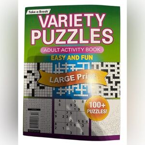 Variety Puzzles Adult Activity Book Large Print Easy and Fun